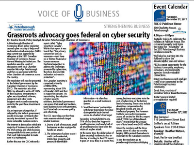 Article Nov 23 2017 Grassroots advocacy goes federal on cyber security